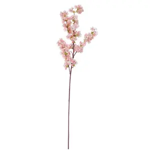 Atacado caule de jasmim-Ramos de flores de decoração para casamento, arranjos de flores com haste artificial de flor de cereja
