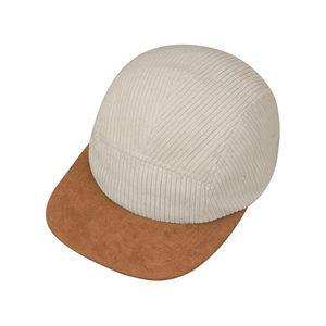 Personalizado de dos colores de pana de 5 paneles estilo Hip Hop Snapback sombrero plano Bill rendimiento tamaño ajustable hombres mujeres deportes de moda - Product Image 2