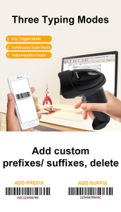 Escáner de Código de Barras 2D Inalámbrico USB con Indicador LED de <span class=keywords><strong>Estado</strong></span> de Stock, Alta Velocidad de 250 Escaneos/Segundo, 1 Año de Garantía para Inventario Minorista - Product Image 2