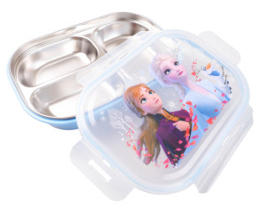 Boîte à lunch et seau à dîner pour enfants Disney <span class=keywords><strong>Mickey</strong></span> en acier inoxydable 304 avec doublure amovible <span class=keywords><strong>Vaisselle</strong></span> pour le divertissement à l'heure des repas - Product Image 2