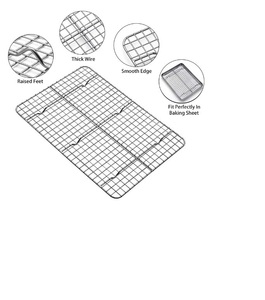 Rejilla para hornear en <span class=keywords><strong>horno</strong></span>, red para hornear de acero inoxidable 304, olla a presión, Red de enlatado con <span class=keywords><strong>pierna</strong></span>, Red de secado en frío - Product Image 3