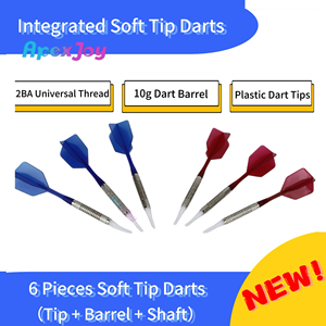 سهام ذات رؤوس ناعمة مدمجة - سهام ذات رؤوس ناعمة مدمجة بوزن 10 جرام، رؤوس بلاستيكية بسن 2BA عالمي للوحة السهام الإلكترونية - Product Image 3