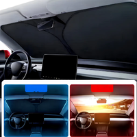 Pare-soleil de voiture personnalisé avec logo, pliable, réfléchissant, protection UV pour voiture, SUV, camion avec pochette de rangement