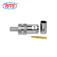 Connecteurs coaxiaux RF BNC femelle à sertir droit pour câbles RG58, LMR195, RG223, RG142, RG400 – Approvisionnement direct usine