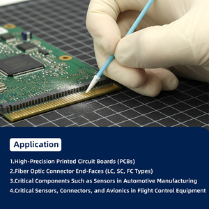 Hisopos para Cuartos Limpios WIPESTAR, Palitos de Limpieza <span class=keywords><strong>con</strong></span> Punta de Espuma/Esponja, Material del Palito de PP, 100 Unidades, para Instrumentos de Precisión en Semiconductores - Product Image 5