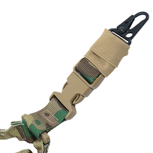Ceinture élastique tactique réglable, bande élastique multifonctionnelle de camouflage, sangle étanche, crochet en métal à point unique, <span class=keywords><strong>corde</strong></span> de ceinture - Product Image 2