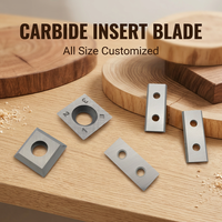 Lame de rechange pour tête de coupe spirale DH 15*15*2.5*30/37/R150 en carbure de tungstène pour le travail du bois
