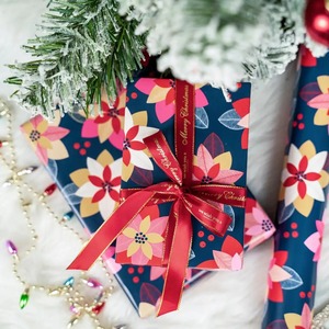 Custom Eco-Friendly Recyclable Floral <b>Pattern</b> Gift Packaging <b>Paper</b> Roll Double-Sided Art Waterproof 100GSM Digital Printing - Product Image 5