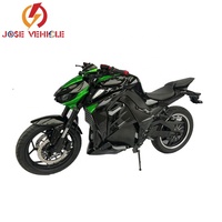 Moto électrique au lithium 10000w de couleur verte/noire Z1000 avec phare à yeux de loup