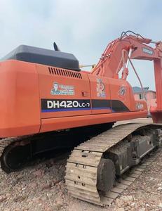Excavatrice d'occasion Daewoo DH420LC-7 DH420LC DH420 de 42 tonnes (40 tonnes) avec godet, sur chenilles lourdes, certifiée CE, d'origine coréenne Doosan - Product Image 2