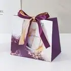 Sacola de papel para presente de varejo de roupas com logotipo de marca impresso personalizado de luxo sacola de compras com alça