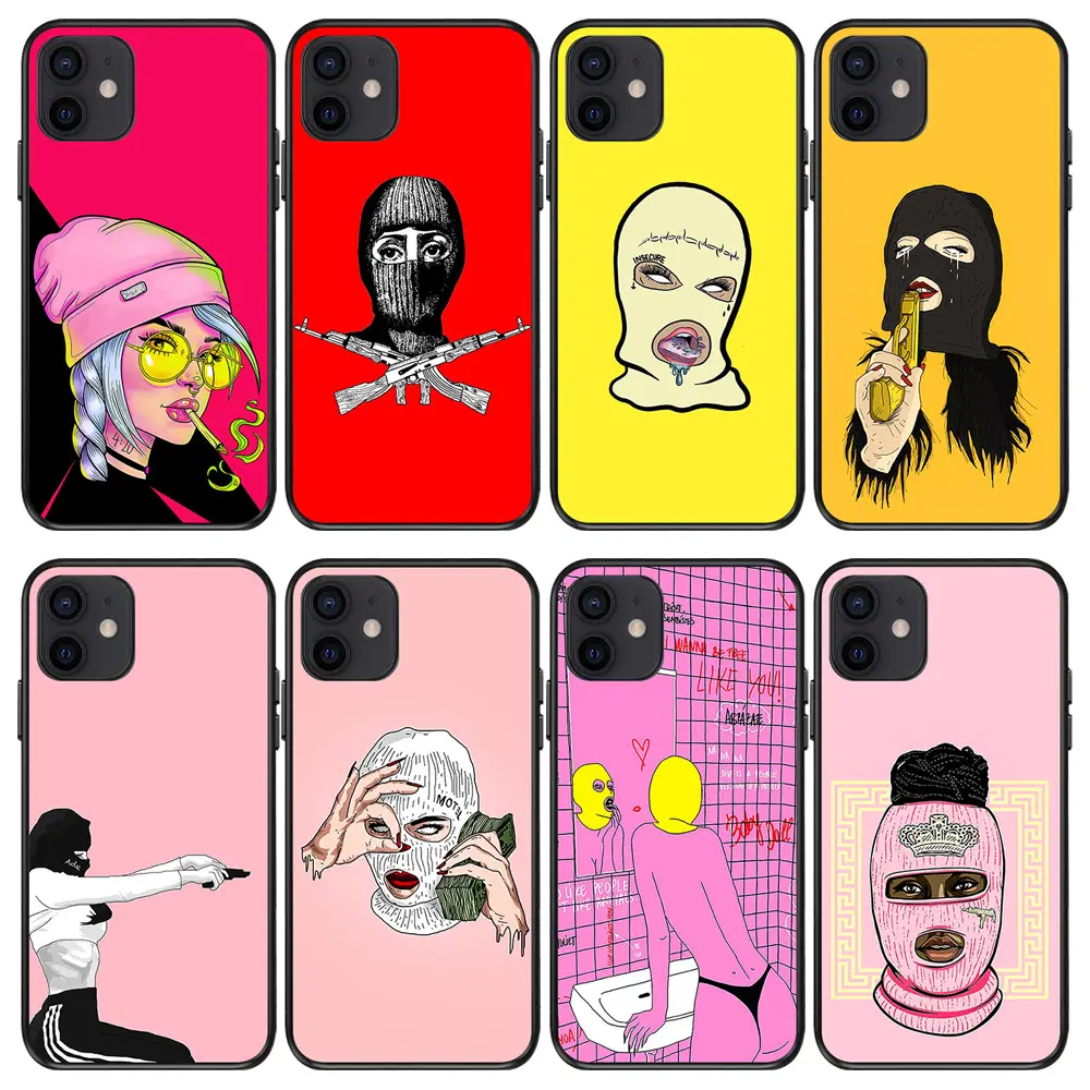 Personalized Cool Women Magic Black Girl Phone Case For iPhone 14 13 12 11 Pro Max X XS XR 7 8Plus Fashion Shockproof cover