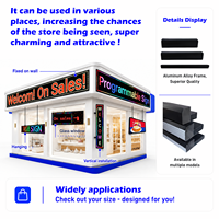 Pantalla LED RGB a Todo Color, Letrero LED Programable con Mensajes Desplazables, Tablero de Visualización LED Digital, Tamaño Personalizable
