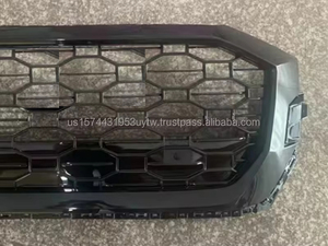 Calandre avant noire brillante pour Audi Q8 4M 2020 2021 2022 2023 à calandre en maille noire de style RSQ8 | Commandes en gros de pièces automobiles | Livraison rapide - Product Image 2