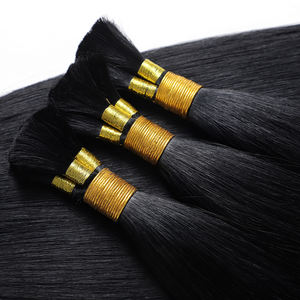 ヘアエクステンション,100% 人毛生インドバルクヘアエクステンション,本物のオリグナル自然髪 - Product Image 4