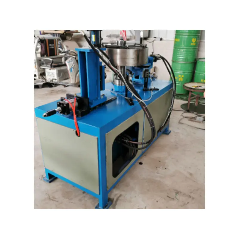 Exported Brazil stainless steel round hydraulic automatic buckling machine/metal plate hemming and flanging all-in-one machine