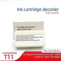 1 unidad de decodificador de chip de cartucho de tinta T11 para Epson WF-C5390 C5890 PX-S887 M887F, regrabador de chip original USB Tipo-C