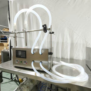 Máquina de llenado con bomba de diafragma de doble cabezal de 15L, motor eléctrico monofásico OEM para aceite, vinagre, vino, salsa de soja, manguera flexible - Product Image 2