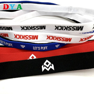 Fabricante personalizado logotipo impresso nylon elástico para esportes headbands vestuário decorativo pescoço fita - Product Image 2