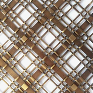 Grillage décoratif <span class=keywords><strong>en</strong></span> métal de couleur d'or/grilles décoratives de fil/maille <span class=keywords><strong>en</strong></span> acier architecturale - Product Image 1