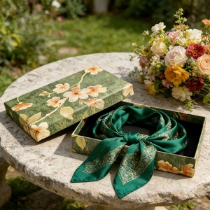 Caja de Cartón Ecológica para Regalo, Caja Cuadrada de Cartón con Tapa y Base, Tamaño y Diseño Personalizados, Paquete de Regalo Clásico de Alta Gama - Product Image 1