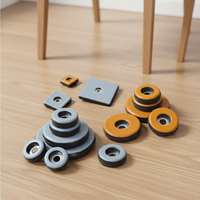 Glissières à visser pour meubles en bois, glissières robustes en PTFE pour pieds de chaise