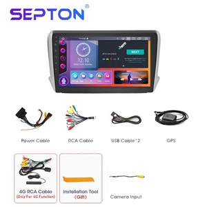 Autoradio Stereo Android per Peugeot <span class=keywords><strong>2008</strong></span> 208 2014 - 2018 Lettore Video DVD per Auto con Touch Screen 4G Carplay DSP Multimediale - Product Image 5