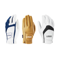 Guante de golf de cuero de diseño OEM Guantes de golf de marca blanca Guantes de golf de sublimación con logotipo personalizado