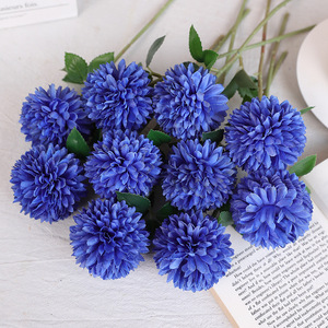 Flor de Crisantemo Artificial Ruilisi, Rama Individual de Seda, Decoraciones de Pared para Bodas, Arreglos para Jarrones - Product Image 4