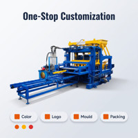 Machine de fabrication de blocs hydraulique entièrement automatique utilisant du ciment, du sable et des déchets de construction, à haut niveau de sécurité