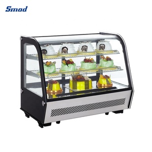Vitrina Exhibidora de Pasteles Smad DDS-100WR de 100L con Triple Cubierta y Enfriamiento por Aire, Cuatro Lados de Vidrio - Product Image 5