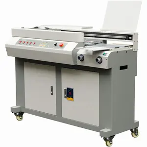 6 Manual feeding automatic book glue binding machine with edge binding