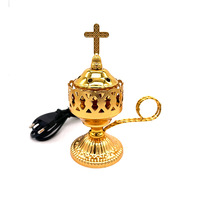 Décoration du Ramadan, événement de haute performance, fête, mariage, décoration de la maison, brûleur d'encens électrique en argent et or en fer