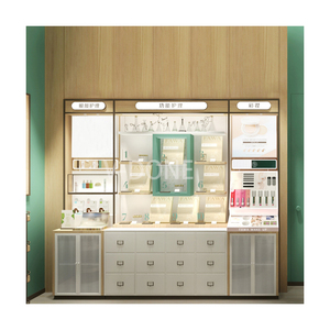 Mỹ phẩm hiện đại bán lẻ kiosk kính hiển thị truy cập cho mỹ phẩm nhỏ cửa hàng hợp lý thiết kế nội thất cửa hàng nhỏ Showcase - Product Image 1