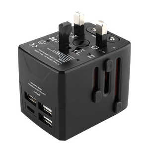 Offre Spéciale monde adaptateur de voyage chargeur d'alimentation avec 3usb + type c adaptateur de voyage <span class=keywords><strong>tessan</strong></span> - Product Image 4