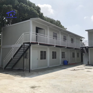 Maison modulaire en acier préfabriquée à deux étages, à montage rapide, conteneur, démontable, maisons minuscules préfabriquées, maison portable - Product Image 1