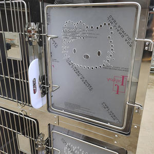 Jaula para gatos de acero inoxidable 304 de grado veterinario, tablero de salto acrílico, valla para mascotas, vidrio de madera para perros, gatos, transporte para mascotas - Product Image 2