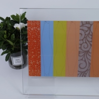 Verre décoratif en céramique imprimé avec motifs personnalisés, verre multi-design pour cloisons intérieures et décoration de façades de bâtiments