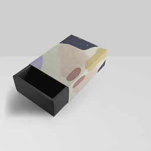 Caja de regalo rosa, caja de embalaje de cartón impresa estilo cajón con asa de cuerda de papel, bolsa de papel - Product Image 3