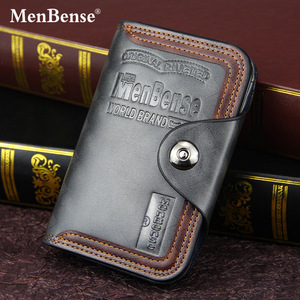 Top Brand Vintage portafoglio uomo magnete gancio tre pieghe <span class=keywords><strong>portafogli</strong></span> per uomo realizzati in cuoio Pu borsa impermeabile da uomo