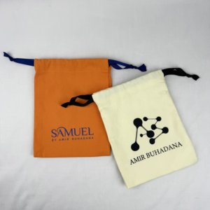 Sac à poussière en coton biologique biodégradable écologique, design personnalisé, autocollants artisanaux, certifié GOTS, pour cadeaux, bougies, cadres photo - Product Image 3