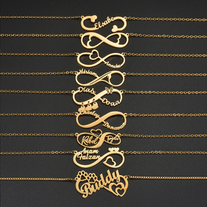 <span class=keywords><strong>Collana</strong></span> <span class=keywords><strong>con</strong></span> nome personalizzato <span class=keywords><strong>in</strong></span> acciaio inossidabile placcato <span class=keywords><strong>oro</strong></span> <span class=keywords><strong>con</strong></span> ciondolo a cuore, all'ingrosso - Product Image 3