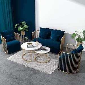 Canapé en métal et style nordique de luxe, canapé créatif pour la maison, combinaison de petits canapés, canapé de style moderne pour les boutiques de vêtements, fauteuil tendance - Product Image 2