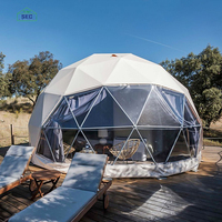 Dôme de glamping transparent en PVC pour l'extérieur, tente d'hôtel de luxe, resort