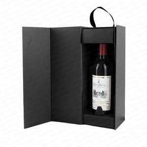 Mới Nhất Thiết Kế Màu Đỏ Tùy Chỉnh Rượu Vang Hộp Cũng Làm Có Thể Gập Lại Rượu Vang Hộp Chai Duy Nhất Bao Bì Chất Lượng Cao Rượu Vang Hộp - Product Image 3