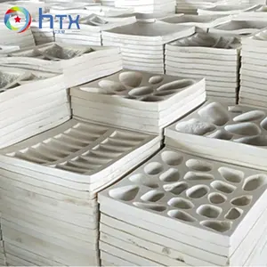 HTX Hot selling silicone rubber art natural cement artificial stone veneer molds for concrete walls