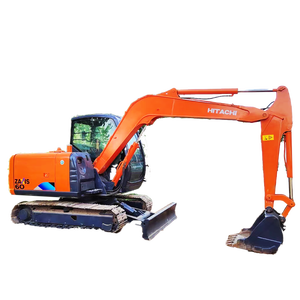Premium Used Hitachi ZX60 6T Hydraulic Excavator Reliable <b>Small</b> Digger with Cummins Engine CE Certified Thumb Attachment Breaker - Product Image 1