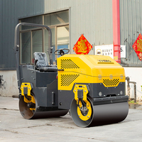 Compacteur routier vibrant à double tambour de 2,0 tonnes avec moteur diesel