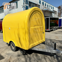 Remolque de Comida Redondo con Certificación DOT CE, Cafetería Móvil, Carrito de Catering Remolcable con VIN para EE. UU. y Europa