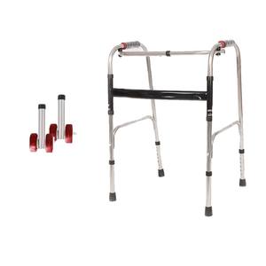 מתגלגל מכשיר הליכה עזר הליכה עם אביזרים מרובים נירוסטה - Product Image 5